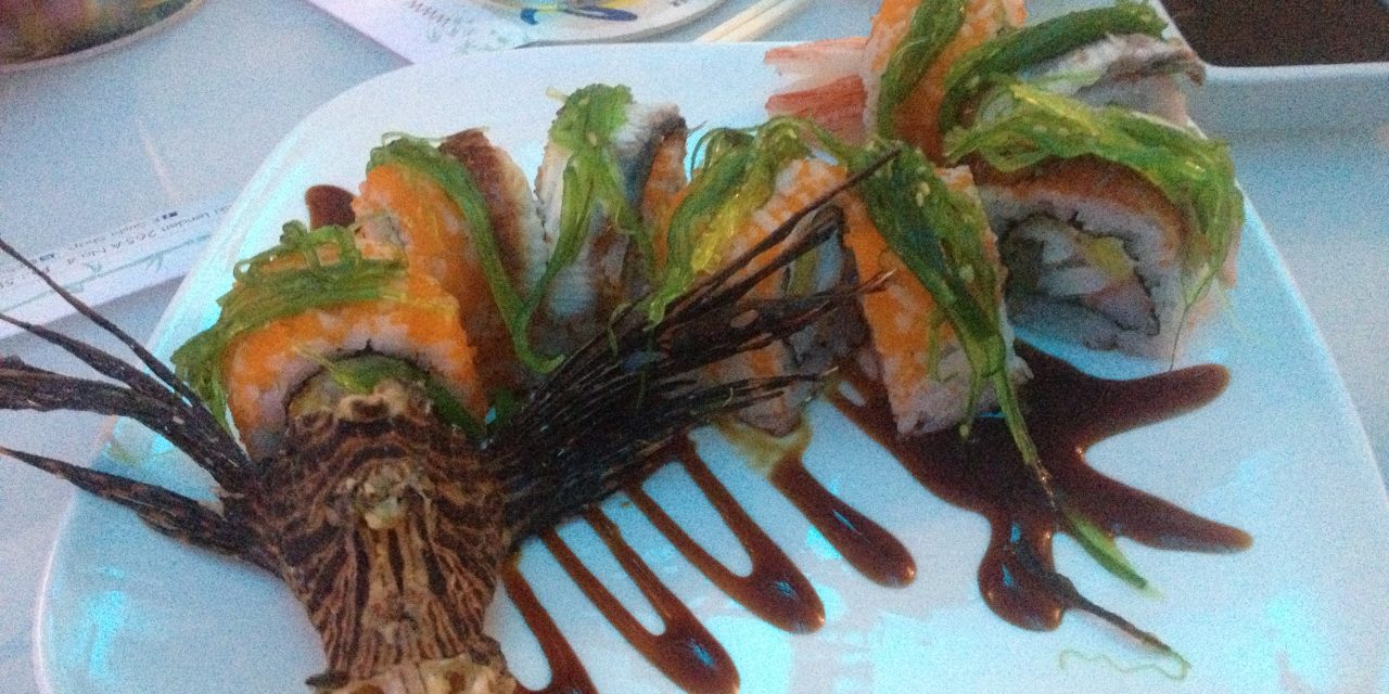 Lionfish Sushi is Innovative and Artistic at E Sushi Shap in Aruba!